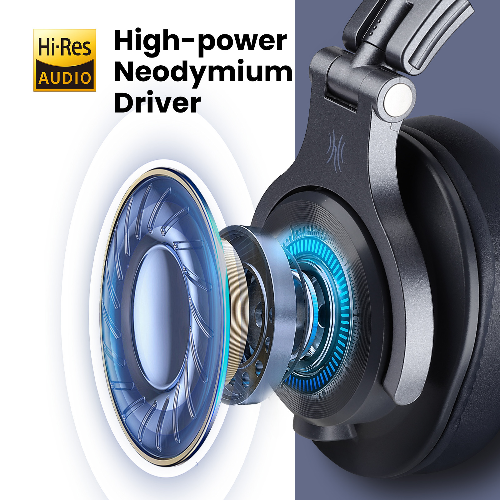 Casque filaire Oneodio-A71 Studio DJ, casque supra-auriculaire avec micro, stéréo Hi-Res moniteur statique sauna téléphone pour ordinateur téléphone AI0001 – Image 5