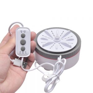 Mini Machine à Laver Portable à 3 Vitesses, Petite Turbine Rotative USB, Lave-illant à Chaussettes, Lave-Vaisselle à Fruits pour Vêtements de Bébé, Maison et Voyage AI0001