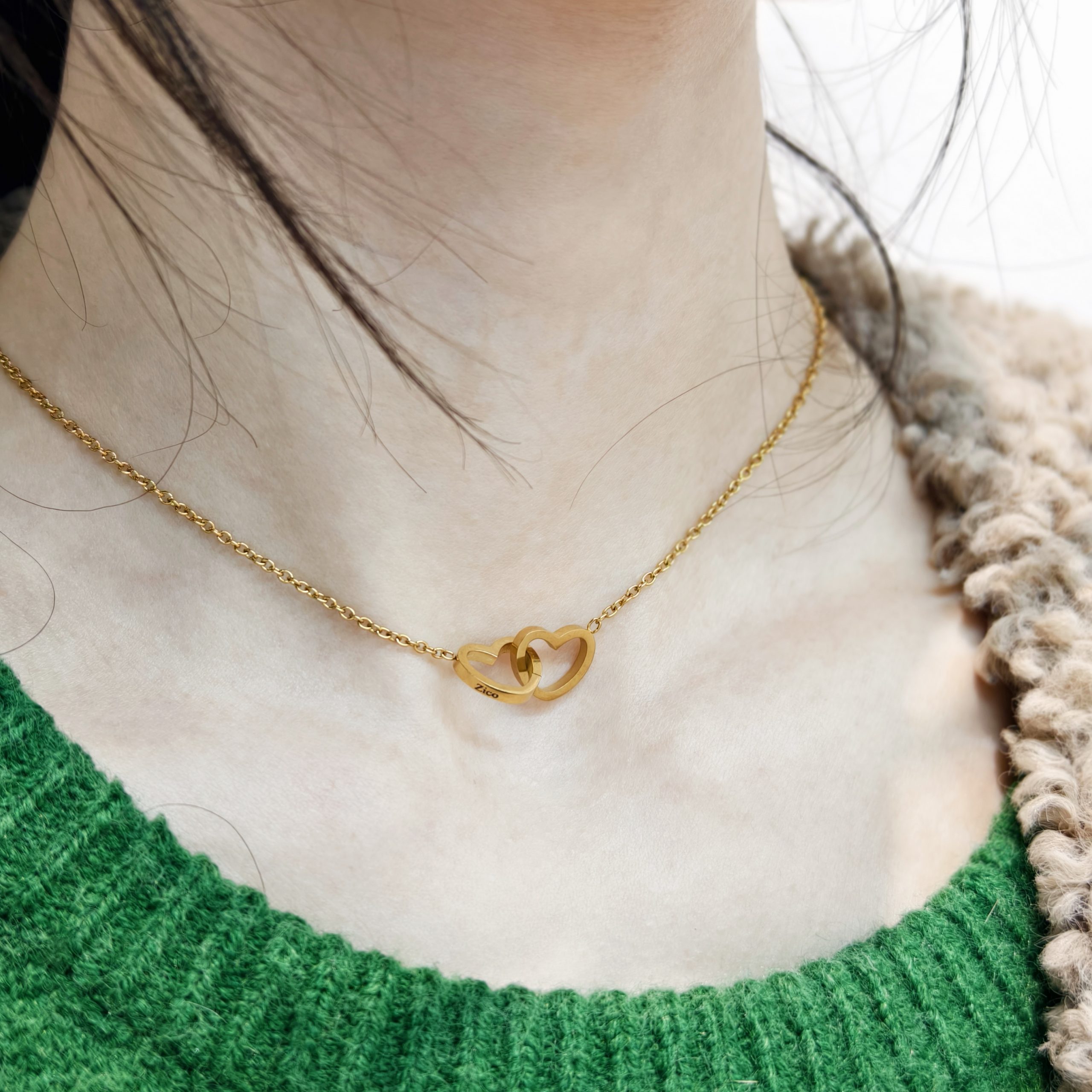 ETERNAL ROSE-Collier avec collier gravé et boîte-cadeau de fleurs réelles, collier avec lettre personnalisée en forme de cœur, cadeau de la fête de Léon pour elle AI0001 – Image 4