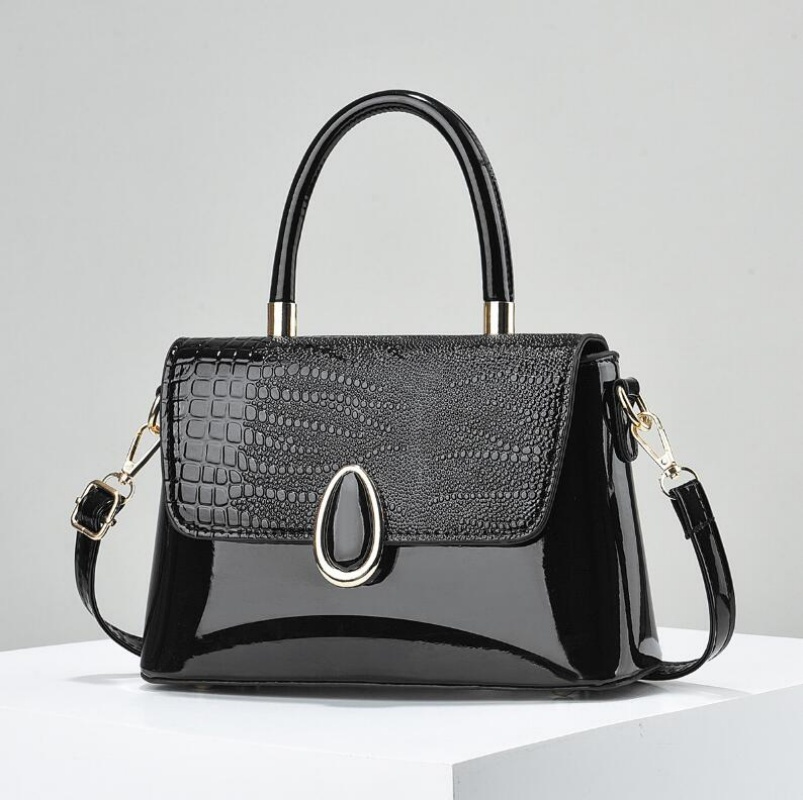 Sac à main en cuir PU pour femmes, 7 couleurs, sacs initiés, sac à bandoulière pour dames, cuir verni, petite poche carrée AI0001 – Image 6