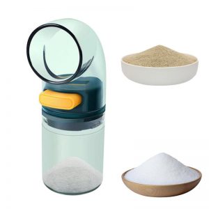 Bouteille de sucre réglable pour sel et Belle, Sel et Belle Shaker pour sucre, Épices, Nombreuses quantités de détails AI0001