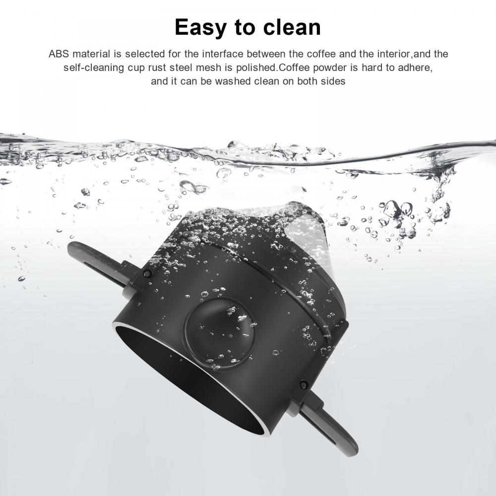 Cafetière portable pliable en acier inoxydable, filtre à café, porte-thé goutte à goutte, réutilisable, sans papier, verser sur le goutteur de café AI0001 – Image 4