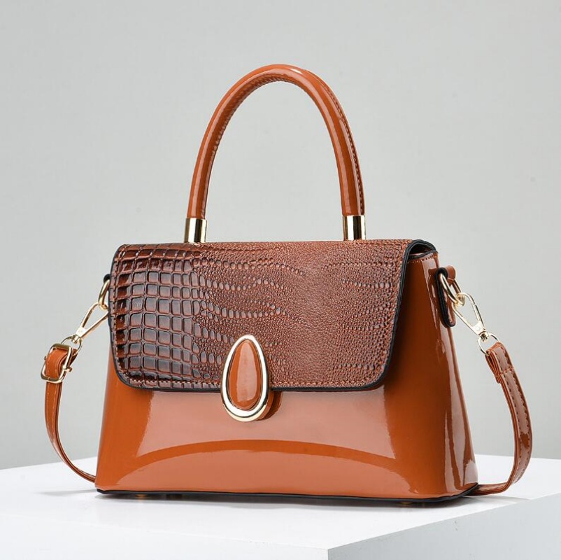 Sac à main en cuir PU pour femmes, 7 couleurs, sacs initiés, sac à bandoulière pour dames, cuir verni, petite poche carrée AI0001 – Image 3