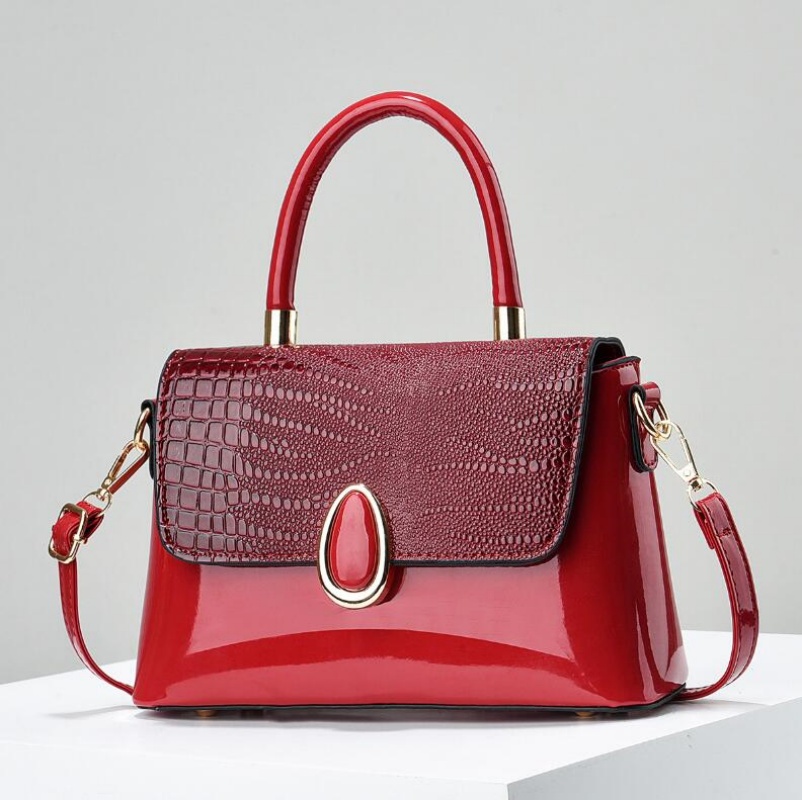 Sac à main en cuir PU pour femmes, 7 couleurs, sacs initiés, sac à bandoulière pour dames, cuir verni, petite poche carrée AI0001 – Image 5