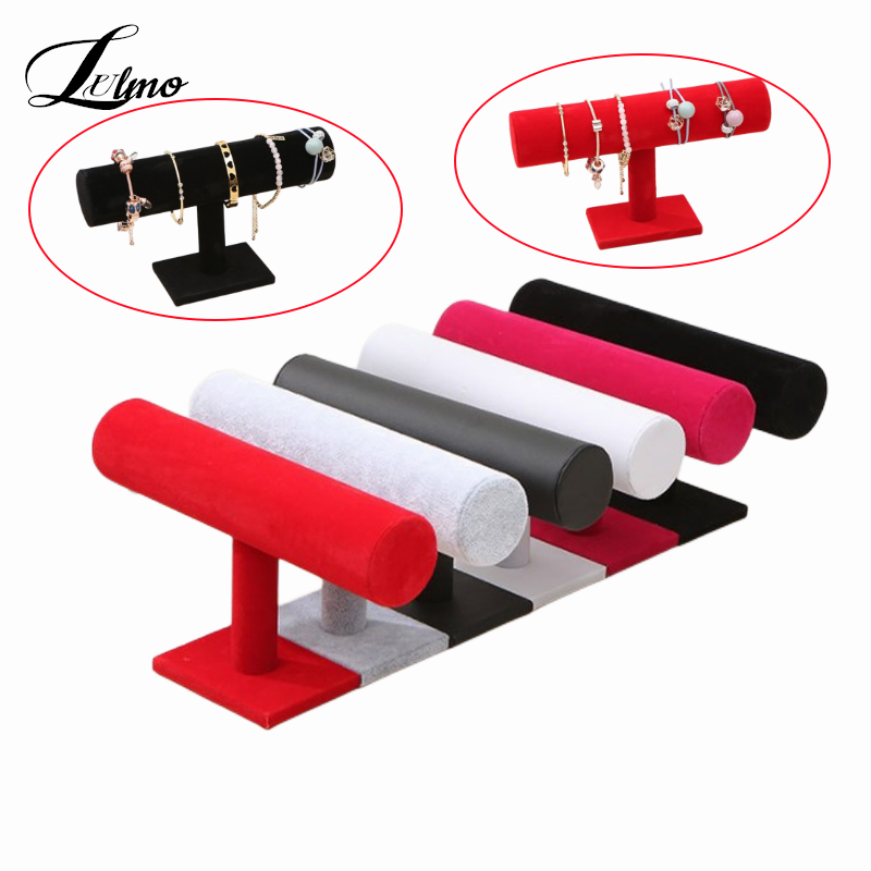 JOWatch-Présentoir à Bijoux en Velours à un Niveau, T-Bar T1, Support Rigide, Évaluation de Haute Qualité AI0001 – Image 7