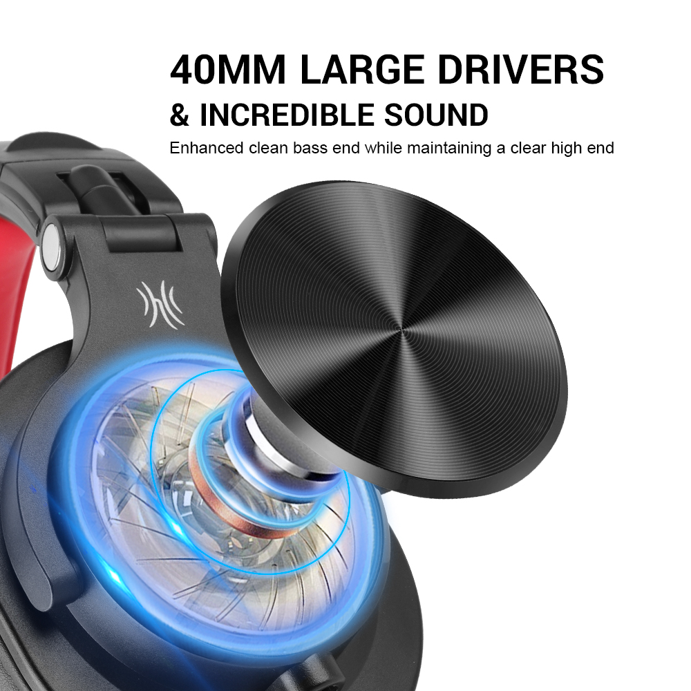 Oneodio – casque d'écoute filaire Portable A71-X, Original Studio DJ, avec Port de partage de musique, stéréo basse profonde, pour enregistrement AI0001 – Image 4