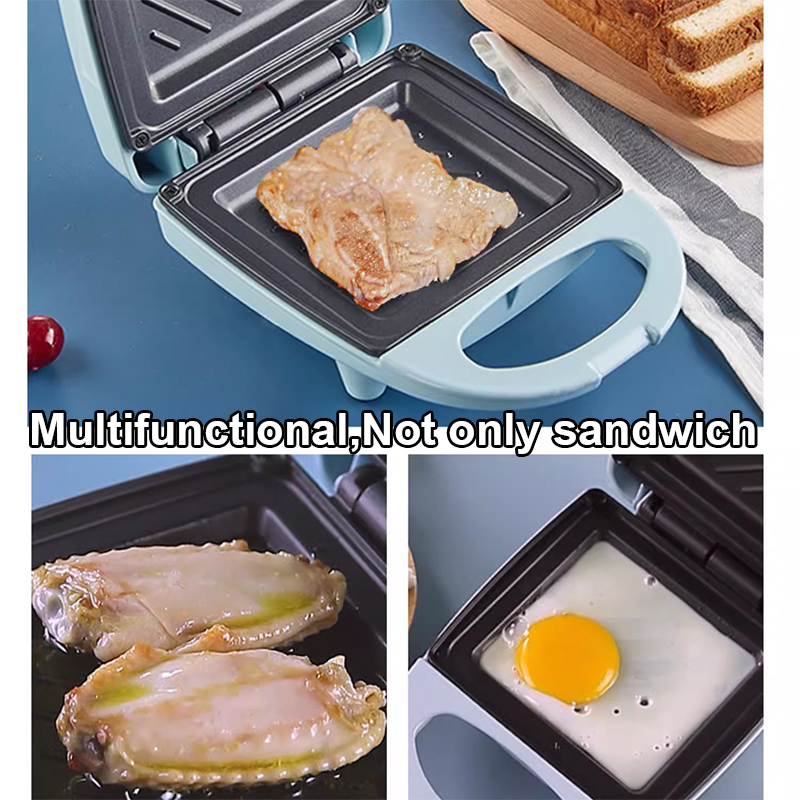 JxSandwich Maker Mini Light Food Waffle Muffin, Machine à petit-déjeuner, Poêle à omelette aux œufs, Grille-pain à pression, Grill, Panini, Four Heater AI0001 – Image 2