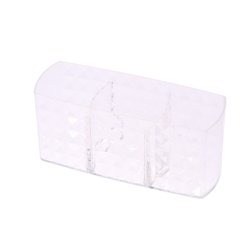 Boîte de rangement cosmétique en acrylique transparent, porte-pinceau de maquillage, support à 3 emplacements, rouge à lèvres, crayon à barrage, diamant AI0001 – Image 2