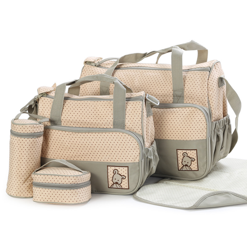 MUNIStrmatérielle-Ensemble de sacs à couches multi-fonctions pour bébé, porte-biSantos, pour mère, 5 pièces AI0001 – Image 4