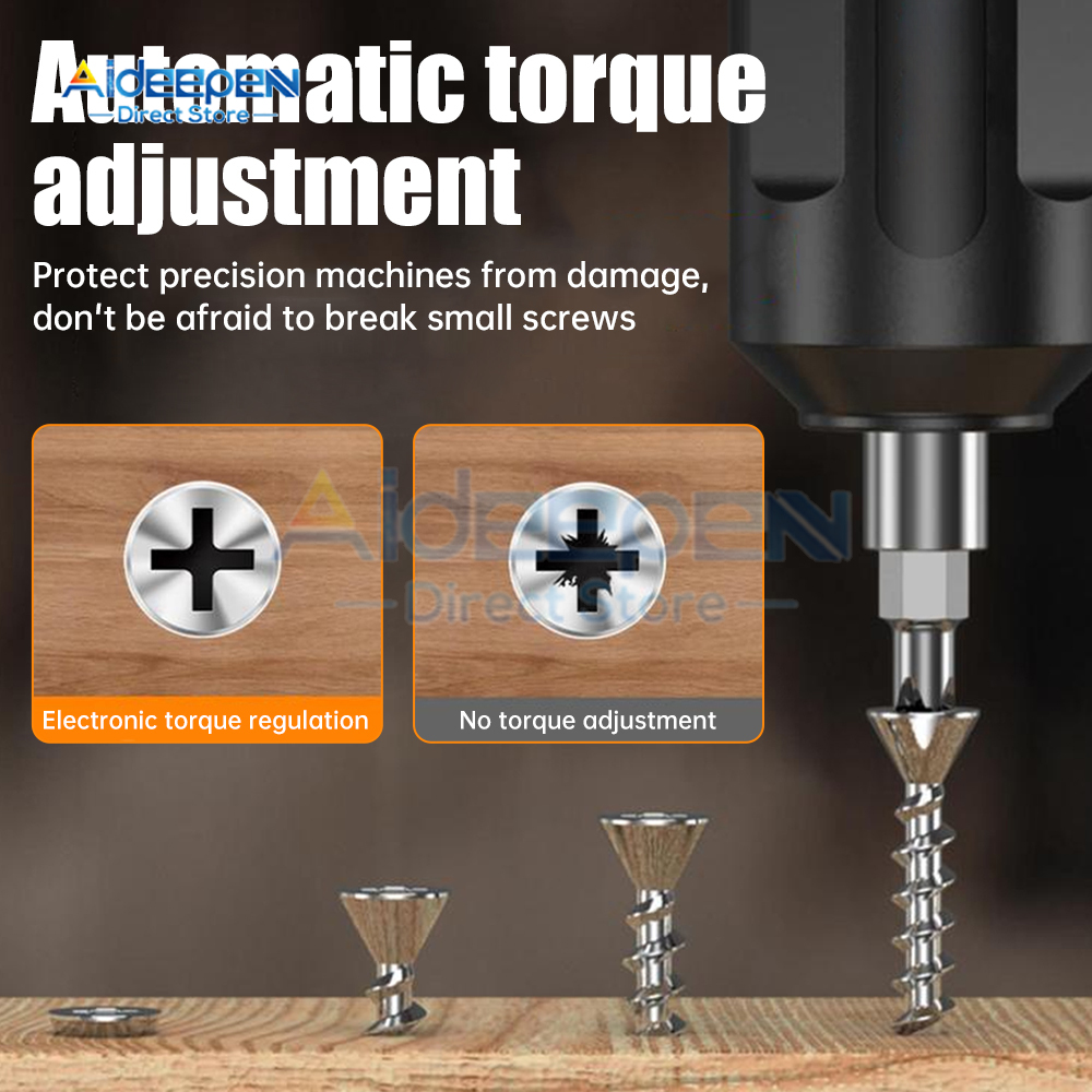 Mini tournevis électrique sans fil, perceuse électrique aste, démontage multifonction, outils de réparation de couple, mini perceuse, outil électrique AI0001 – Image 5