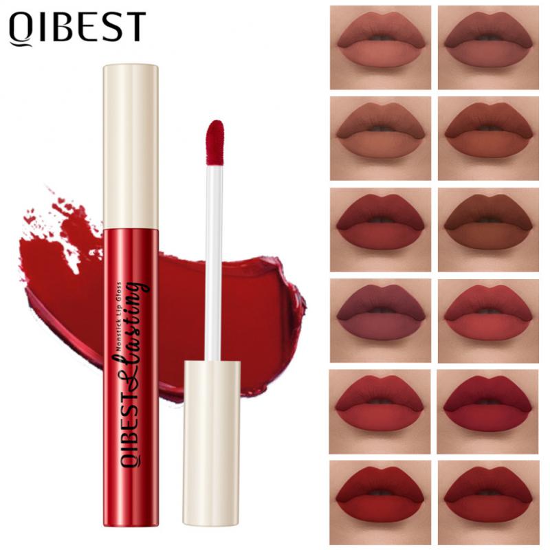 Rouge à lèvres velours 24 couleurs Jules Gloss, imperméable, ne se décolore pas, longue durée, rouge à lèvres anti-adhésif, maquillage pour femme, 1 pièce, 3 pièces, 5 pièces, 256 couleurs AI0001 – Image 6