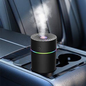 Mini humidificateur d'air portable avec lumière LED, double support, diffuseur d'huiles essentielles d'arôme, vaporisateur H2o, USB, voiture, 2023, 300ml AI0001