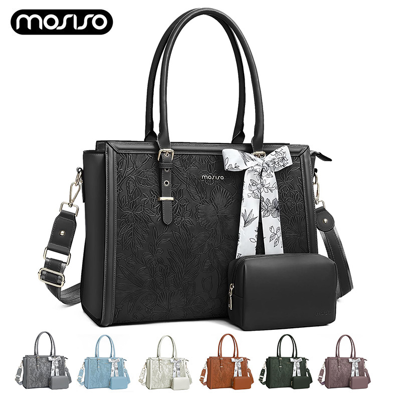 Sac fourre-tout en cuir PU pour femme, MacPleM3, HP, Dell, Bali, ordinateur portable avant, gaufré, rétro Hibiscus, ordinateur portable, 15 pouces, 16 pouces, 17.3 pouces AI0001