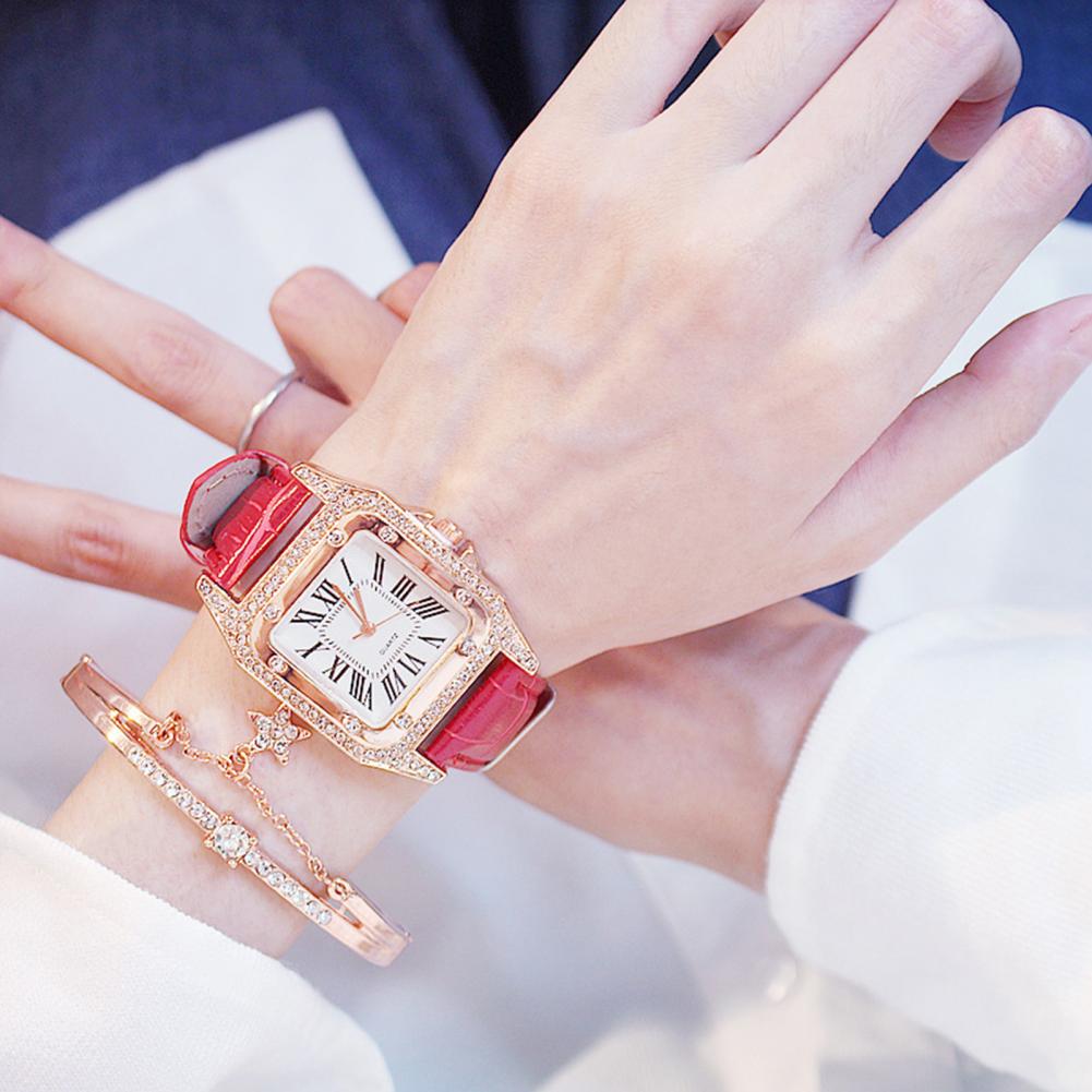 Montre Chic pour femmes, Bracelet-montre délicat, étanche, avec strass intégré, cadeau d'anniversaire AI0001 – Image 4