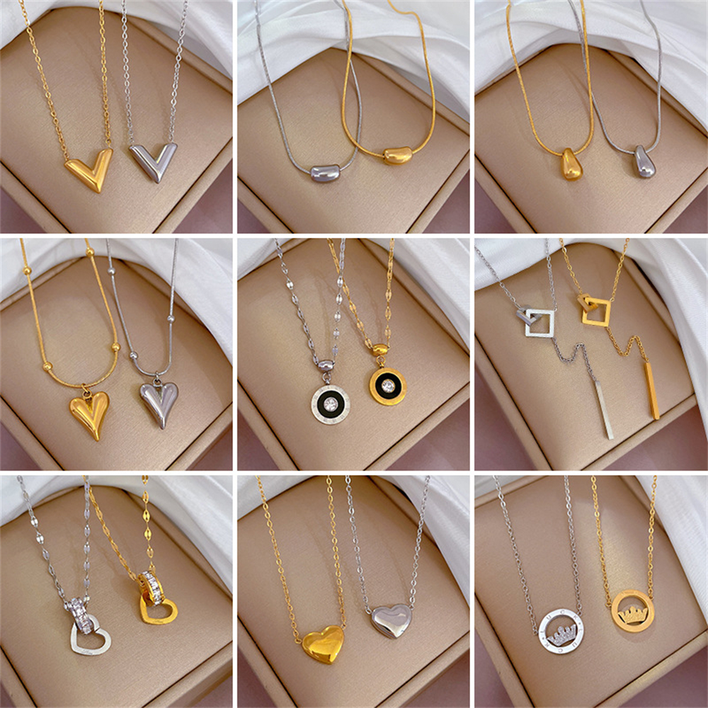 Collier Bullion Bar en Acier Inoxydable pour Hommes et Femmes, Colliers de raq, Faux Cube localité, Pendentif Brique, Bijoux Géométriques Hip Hop, Cadeau Chanceux AI0001 – Image 5