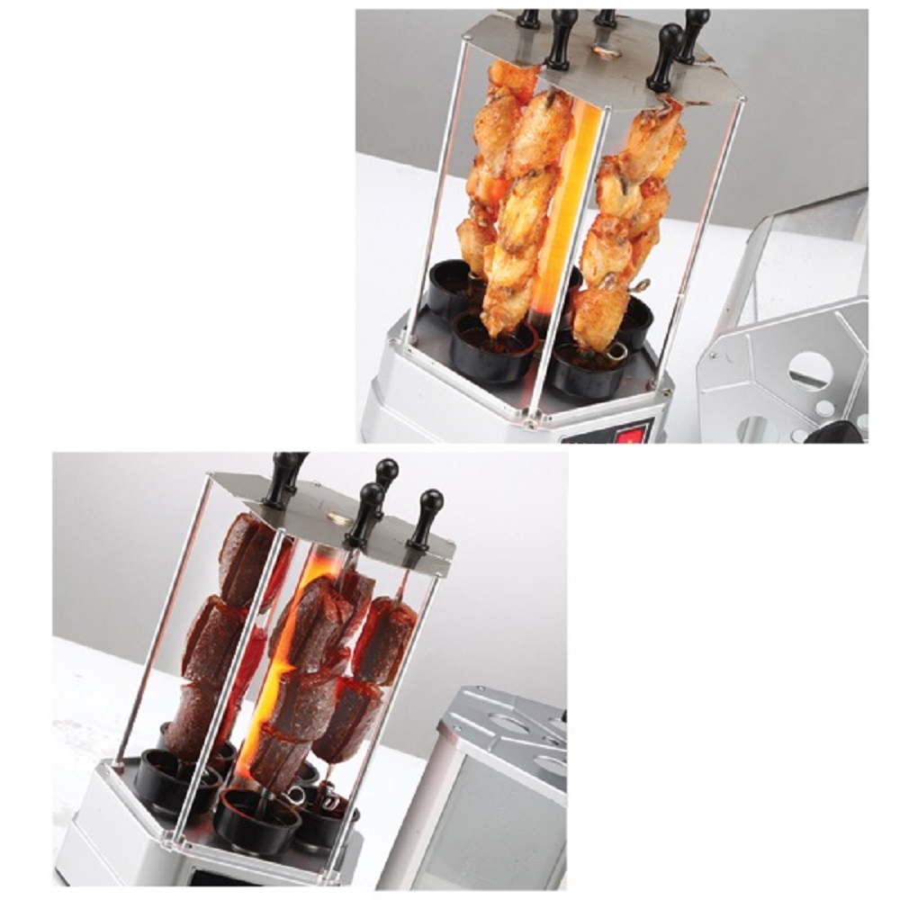 Grill électrique Shawarma Gyro Doner Kebab, rôtissoire sans fumée, en acier inoxydable, pour la cuisine, fait maison, économique AI0001 – Image 6