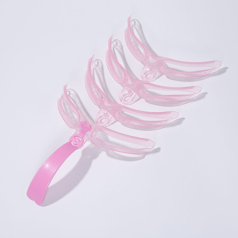 Ensemble de cailloux à sourcils réutilisables, moule à sourcils, guide de dessin bricolage, style, carte de modèle saillante, kit de beauté de maquillage, ensemble de 4 pièces AI0001 – Image 5