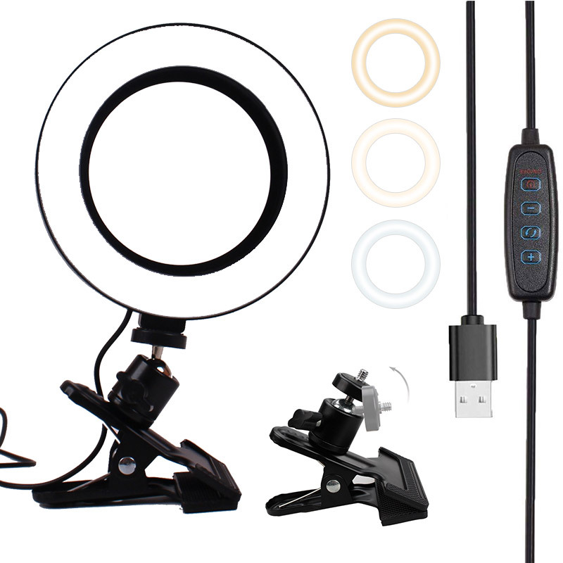 Anneau lumineux Led avec trépied, 26 Cm, pour Support Mobile, pince de Studio, Selfie, jante pour photographie, éclairage Ring Rong Lite AI0001 – Image 6