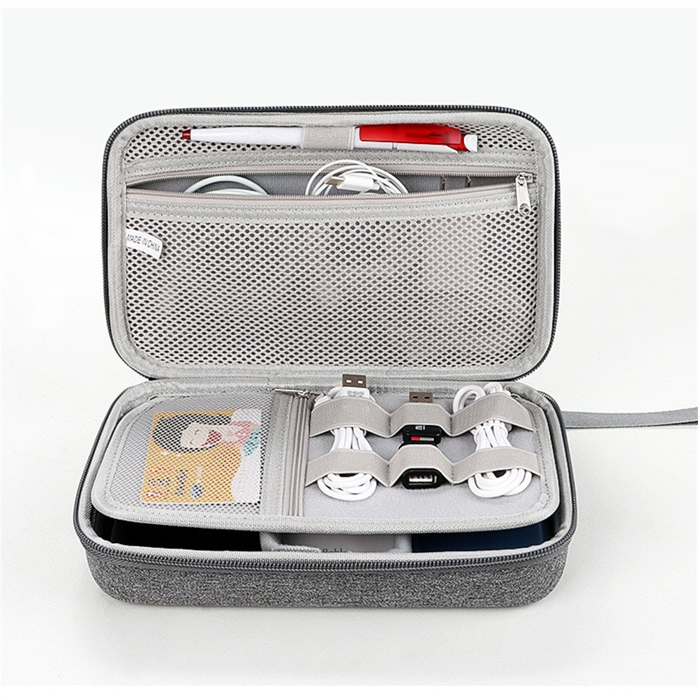 Sac de rangement portable de grande capacité, accessoires électroniques de voyage, tablette, disque dur, câble, airbag oligduricrust AI0001 – Image 6