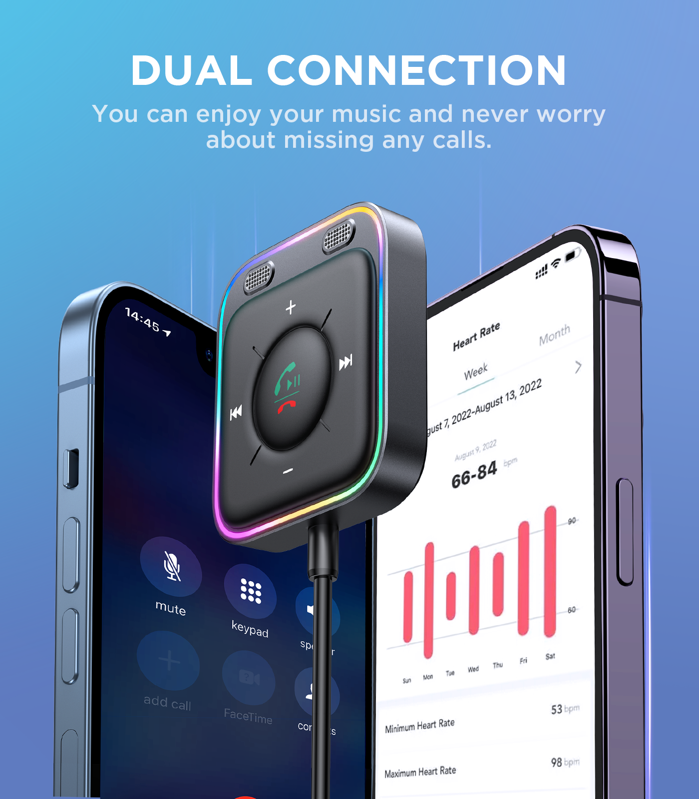Pomerroom-Adaptateur de voiture Bluetooth 5.4 avec suppression du bruit, récepteur sans fil, kit Plug-and-Play, micros pour touristes, AUX AI0001 – Image 3