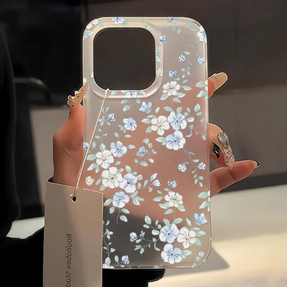 Coque de fleurs de luxe pour iPhone, étuis souples, housses de protection, 15 Pro Max, 11, 14 Pro Max, 12, 13 Mini, 16 Plus, 256 AI0001 – Image 5
