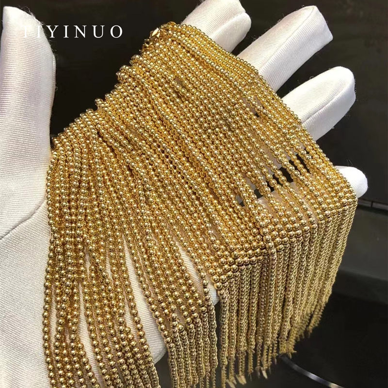 TIYINUO – Bracelet de perles en or véritable 18K, bijoux fins, ajustables, classique, romantique, cadeau pour femme, petite amie, AU750 AI0001 – Image 6