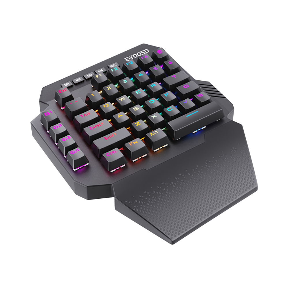 Mini clavier mécanique de jeu à une main, sans fil, rétro-éclairé rvb, 39 touches, 2.4G, pour PS4, ordinateur portable, PC Gamer AI0001 – Image 5