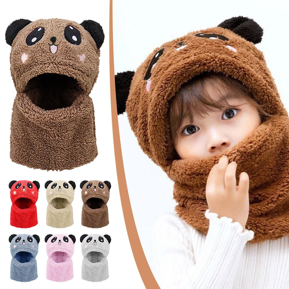 Chapeaux coupe-vent de dessin animé pour enfants, double couche, couvre-visage, laine, protection des oreilles, garçons, filles, mode, mignon, automne, hiver, B2J8 AI0001 – Image 6
