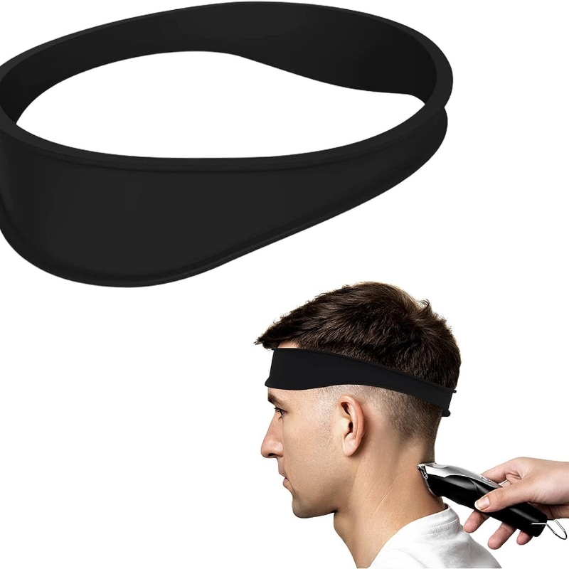 Tondeuse à cheveux en silicone incurvée réglable, modèle de tête de tondeuse à cheveux bricolage, outils de coupe de cheveux à deux agents AI0001 – Image 3
