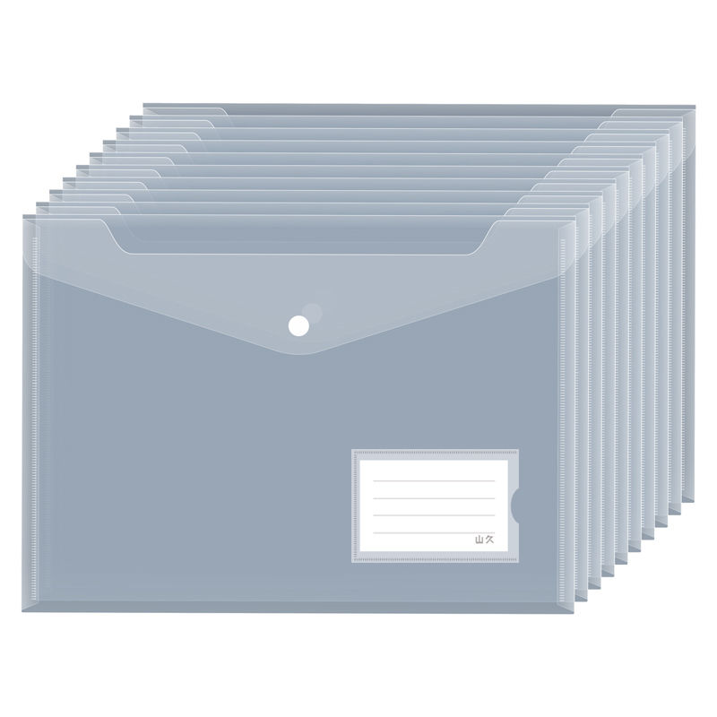 100 sacs de fichiers A4 en plastique Transparent, sacs de papier de Test pour étudiants, papeterie épaissie étanche, fournitures de stockage de documents AI0001