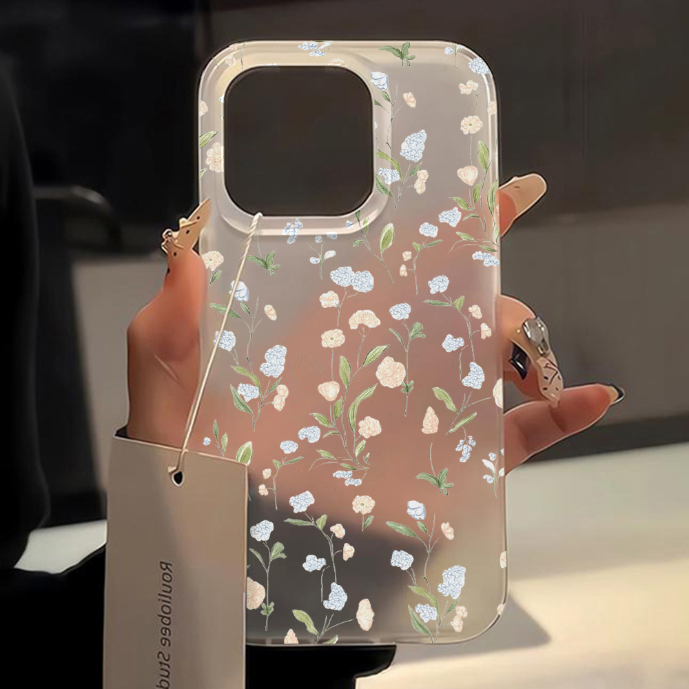 Coque de fleurs de luxe pour iPhone, étuis souples, housses de protection, 15 Pro Max, 11, 14 Pro Max, 12, 13 Mini, 16 Plus, 256 AI0001 – Image 3