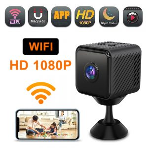 Mini Caméra HD 1080P à Vision Nocturne, Wifi, Détection de Mouvement, Protection de Sécurité, permission Vidéo, Caméscope en Boucle Statique AI0001