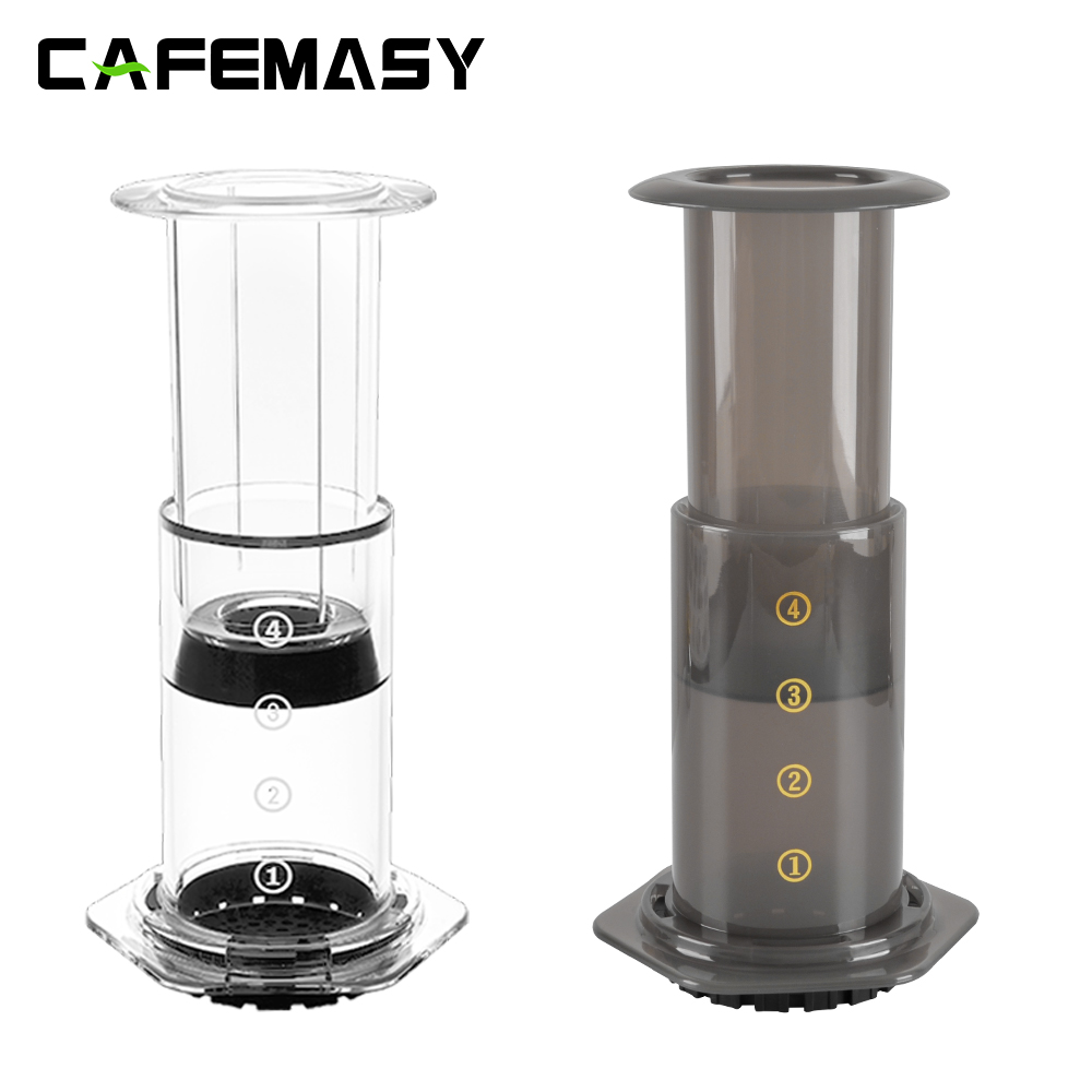 CAFEBiens Y-Cafetière expresso portable, cafetière à pression française pour Aeropress 73 Airpress, kit de papier filtre AI0001