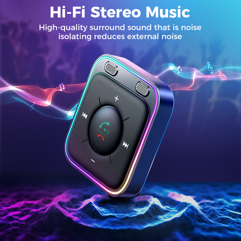 Pomerroom-Adaptateur de voiture Bluetooth 5.4 avec suppression du bruit, récepteur sans fil, kit Plug-and-Play, micros pour touristes, AUX AI0001 – Image 5