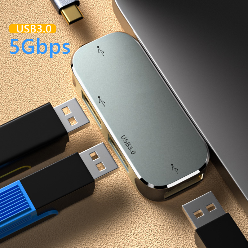 Airies d'extension de type C vers 3.5 PD100W, répartiteur compatible HDMI, USB 3.0, USB 2.0, USB 3.1 AI0001 – Image 5