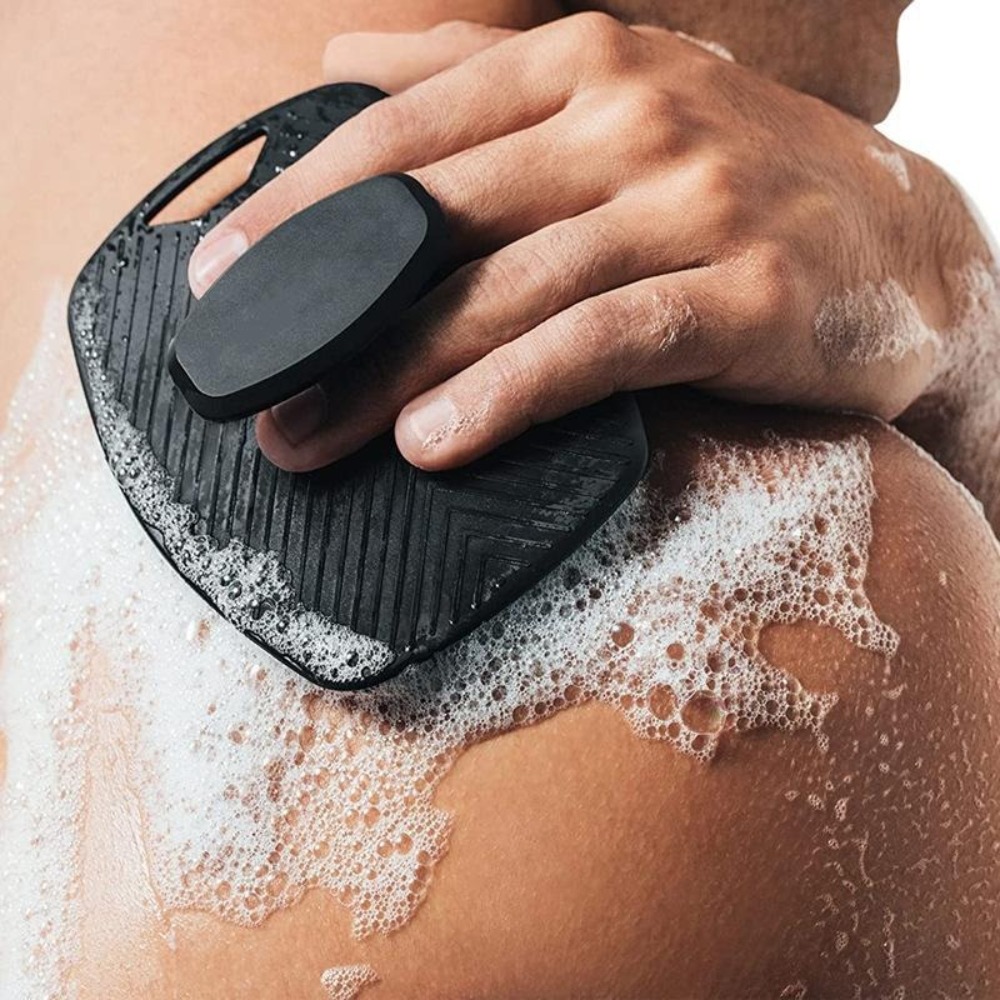 Brosse en silicone souple pour le nettoyage du corps, brosse expansive pour frotter le dos, épurateur, douche, massage doux, fournitures de bain, 1 pièce AI0001 – Image 6