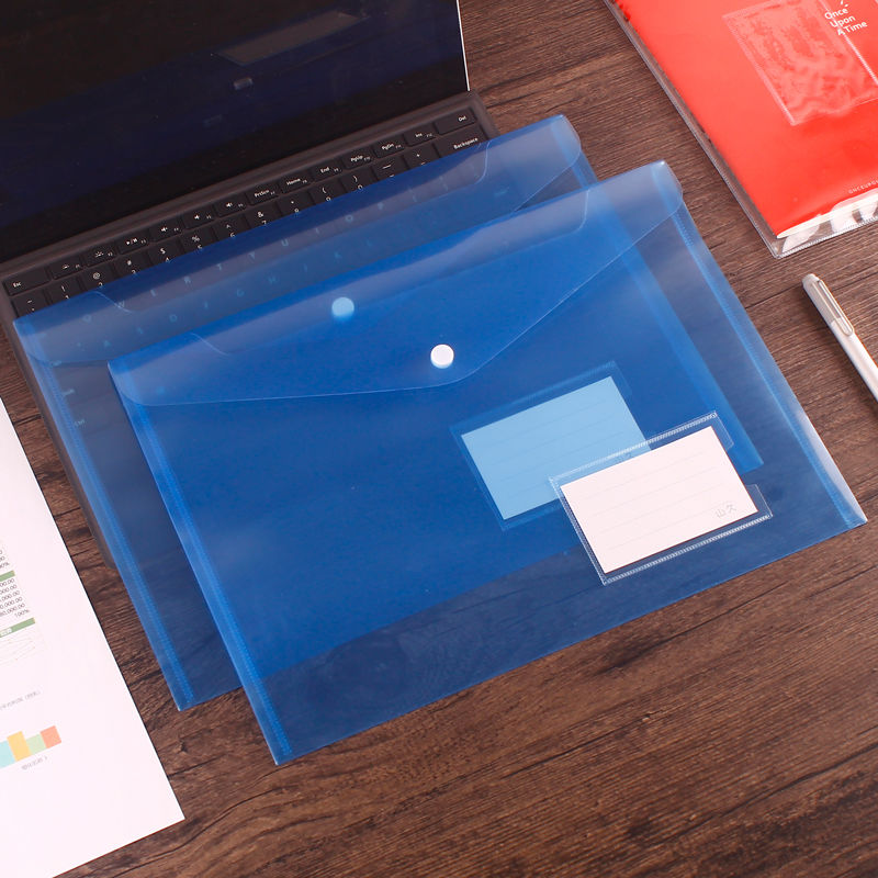 100 sacs de fichiers A4 en plastique Transparent, sacs de papier de Test pour étudiants, papeterie épaissie étanche, fournitures de stockage de documents AI0001 – Image 5