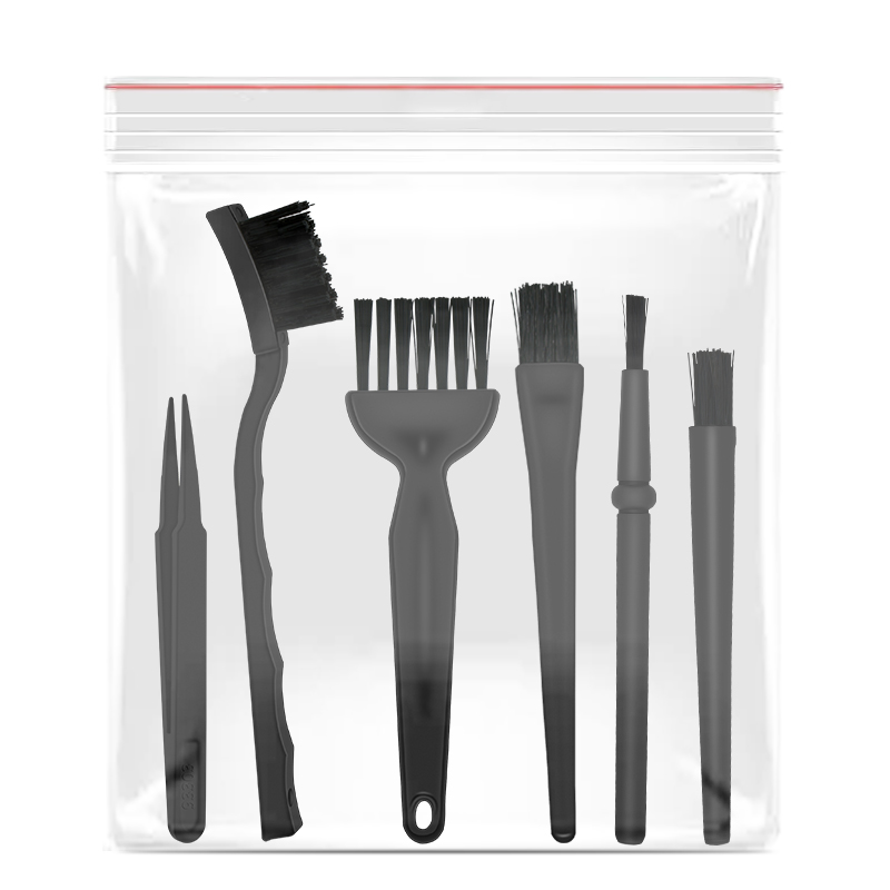 Brosse antistatique de nettoyage des détails, outil de nettoyage pour clavier d'ordinateur portable, tablette de téléphone, réparation de circuits imprimés PCB BGA, 6 pièces AI0001 – Image 2