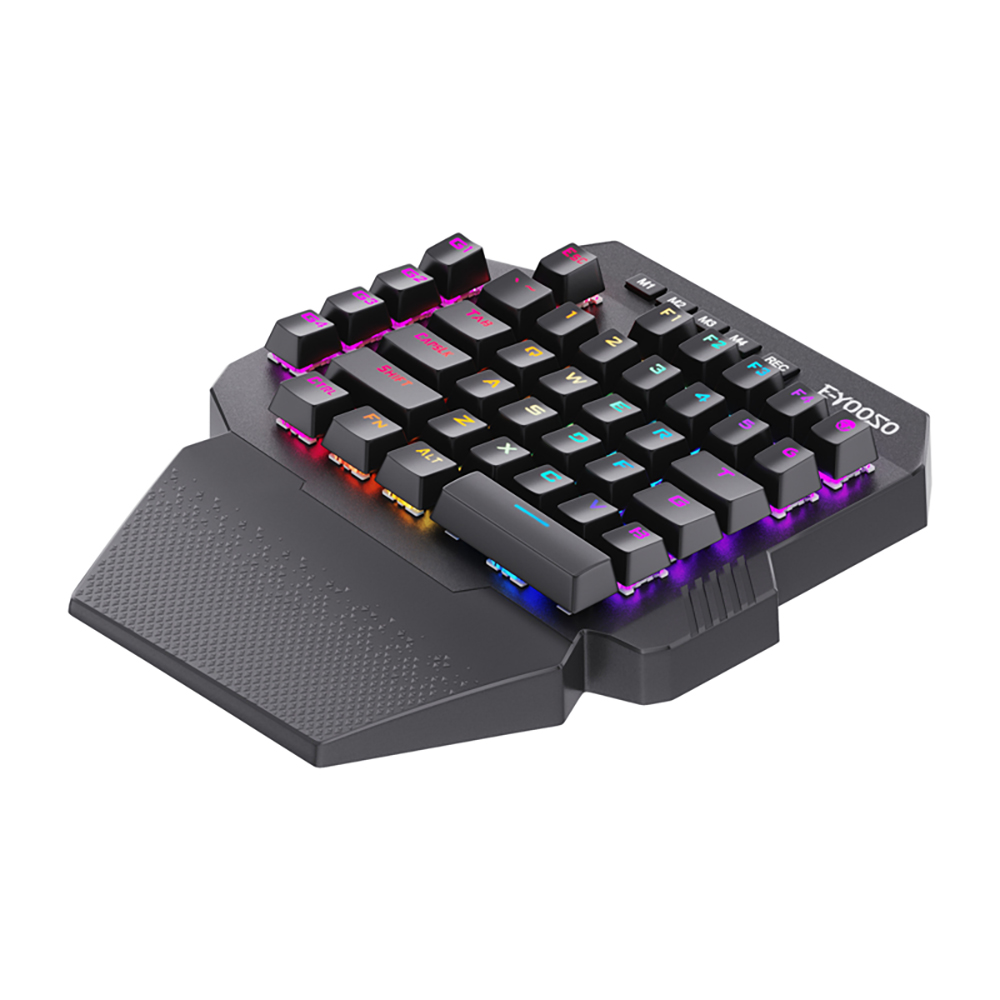 Mini clavier mécanique de jeu à une main, sans fil, rétro-éclairé rvb, 39 touches, 2.4G, pour PS4, ordinateur portable, PC Gamer AI0001 – Image 6
