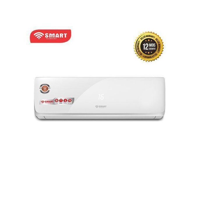 SMART TECHNOLOGY Climatiseur Éco Anti Corrosion Purificateur 1.5 CV 12000BTU-Blanc-STS-12 ROYAL- ST00158