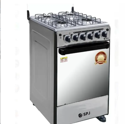 CUISINIERE A GAZ SPJ 4FEUX 50X55 GRIS SPJ00308