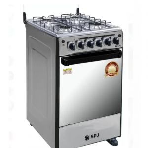 Cuisinière à gaz -SPJ 50/50C, 4 feux + four 60Len inox SPJ00308