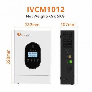 Onduleur - IVCM1012 - 1KVA 12V onduleur multifonction avec 60A mppt régulateur FS00034