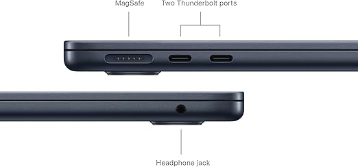 Apple MacBook Air 2024 (13 pouces, puce Apple M3 avec processeur 8 cœurs et GPU 8 cœurs, 16 Go de mémoire unifiée, 256 Go) - Minuit EXPZD0025 – Image 3