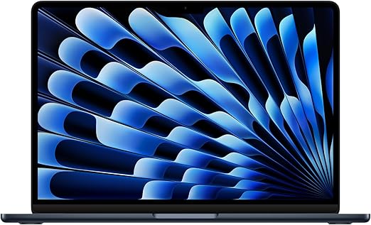 Apple MacBook Air 2024 (13 pouces, puce Apple M3 avec processeur 8 cœurs et GPU 8 cœurs, 16 Go de mémoire unifiée, 256 Go) - Minuit EXPZD0025
