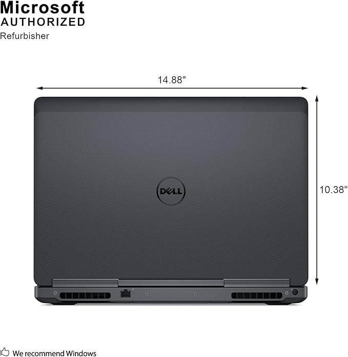 Dell Precision 7510 Ordinateur portable 15,0", Core i7-6820HQ, 2,7 GHz, 16 Go, SSD, 512 Go, Windows 10 Pro 64bit, Webcam EXPZD0025 – Image 2