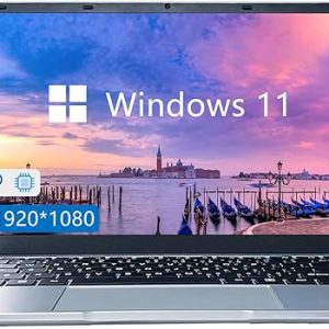 Ordinateur portable Elepad, écran IPS FHD de 14,1 pouces, processeur N4105, 6 Go de RAM, 256 Go de SSD extensible 1 To, ordinateur Windows 11 avec 2 haut-parleurs stéréo, WiFi-5, HDMI EXPZD0025