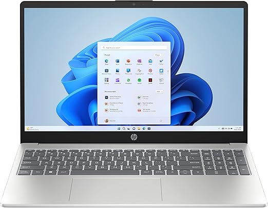 Ordinateur portable HP 15-fc0011ne, FHD de 15,6 pouces, AMD Ryzen™ 7 7730U, 16 Go de RAM, SSD de 512 Go, carte graphique AMD Radeon™, Windows 11 Famille, KB en/ar, argent naturel - EXPZD0025