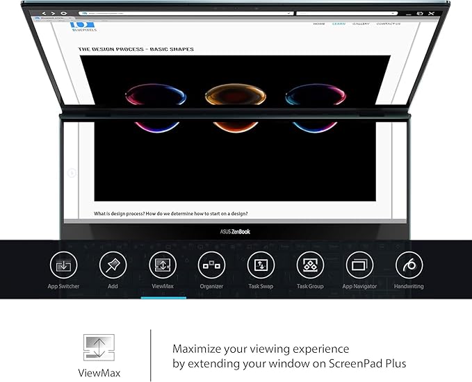 Ordinateur portable (Intel Xeon W-10855M, 16 Go de RAM, 512 Go de SSD), 16 pouces +14 pouces, Windows11, « Stylet non inclus », noir EXPZD0025 – Image 6