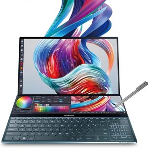 Ordinateur portable (Intel Xeon W-10855M, 16 Go de RAM, 512 Go de SSD), 16 pouces +14 pouces, Windows11, « Stylet non inclus », noir EXPZD0025